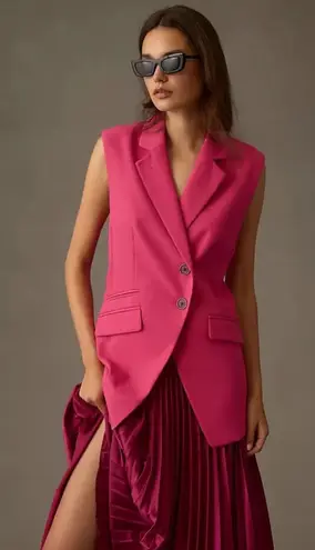 Anthropologie Maeve by  Oversized Tailored City Vest Size Large