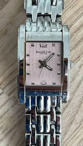 Kenneth Cole New York Ladies Watch Pink Dial Stainless Bracelet and Hands