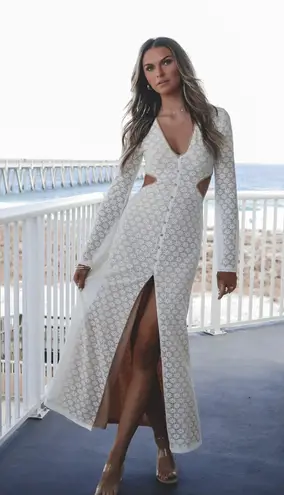 Pretty Little Thing Amazing Lace Sweet Little Thing Lace Long Sleeve Maxi Dress