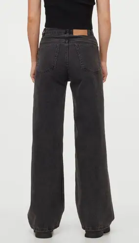 H&M Black Wide Leg Jeans
