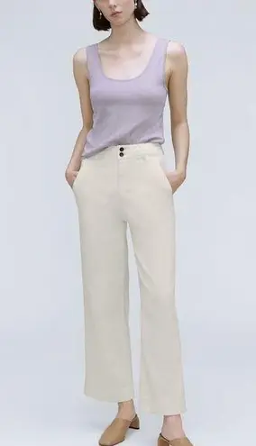 Everlane The Organic Wide-Leg Pant in Bone Size 16 NWT