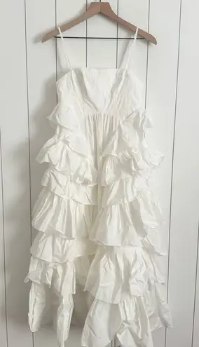Ulla Johnson Avery Tiered Long Dress White