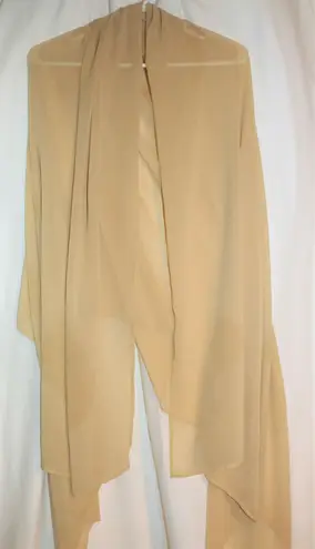 Chiffon scarf Camel Tan Hair Cover Long Modest Maxi New Size One Size