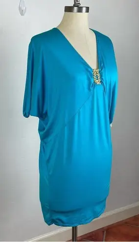 Trina Turk  Neon Blue Dolan Swim Cover Up