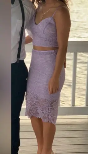 FashioNova Millicent lace skirt set