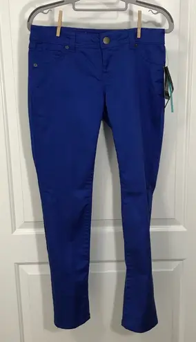 INC International Concepts Vibrant Blue Skinny Pants NWT Size 4P