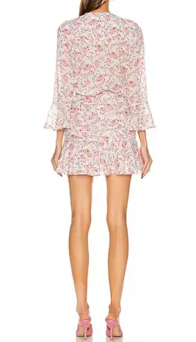 Veronica Beard Sean Floral Silk Rouched Dress 4
