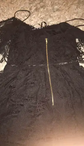 Missguided Off The Shoulder Lace Dress