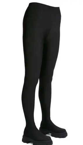 Leggings Boots Slim Fit Boots Chunky Leggings Boots Combat High Waist Round Toe Winter Boots Black Size 6