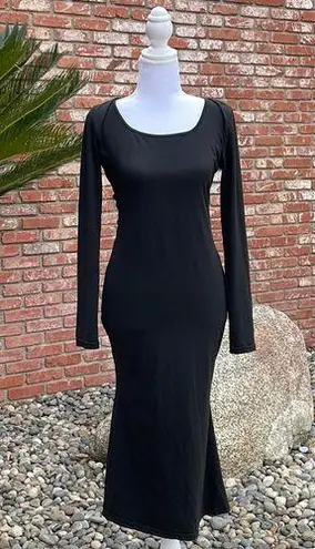 None Long-Sleeve Bodycon Dress