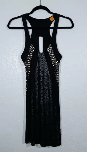 Wilster Black Sequin & Studded Tank Top Size XS