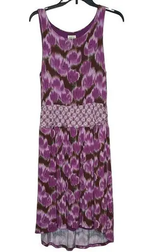 Matilda Jane Hello Lovely Adore Me Purple Floral Hi Low Jersey Dress Women Large