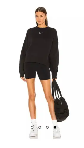 Nike NSW Fleece Sweatshirt in black, size XS