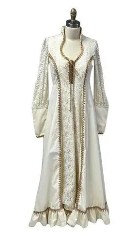 Gunne Sax Vintage 70s Prairie WEDDING DRESS Boho JESSICA McClintock COTTAGE Core