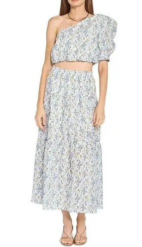 NWT En Saison One Shoulder Cotton Asymmetric Cropped Top Size L Size L