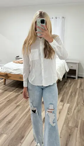 Loft White Button Down