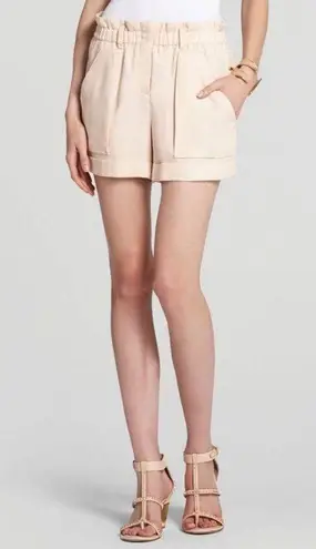 BCBGMAXAZRIA  Women Addison High Waist Shorts Beige