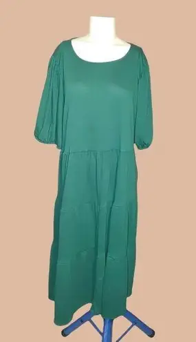 Ava & Viv Ava Viv Tunic Smock Dress XLarge Puff Sleeve Polyester