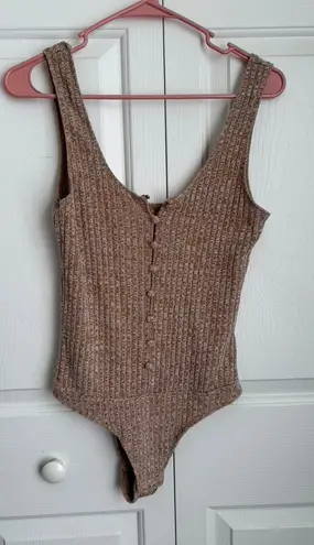 Privacy Please Revolve button front sweater woven bodysuit size small