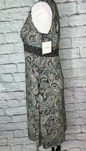 Croft & Barrow Croft and borrow sleeveless paisley A line dress size 10 petite new with tag