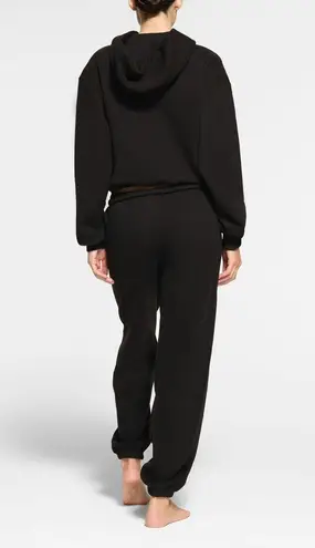 SKIMS COTTON FLEECE HOODIE, Black, Large, $80