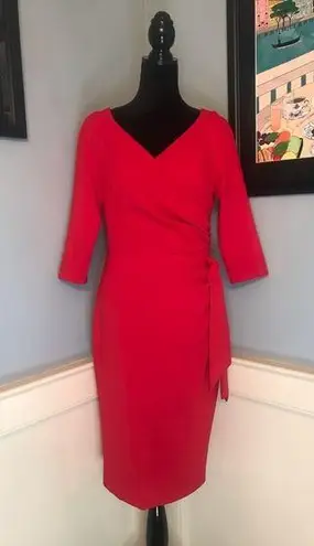The Pretty Dress Company Red Hourglass Pencil Dress Sz UK12/US10