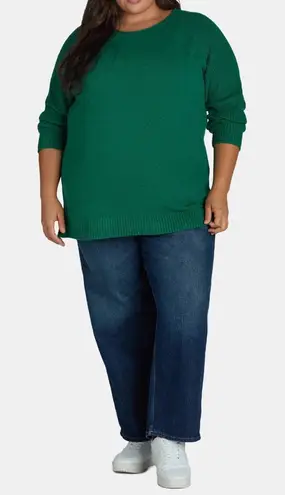 Terra & Sky NWOT - Mixed Rib Crewneck Sweater.