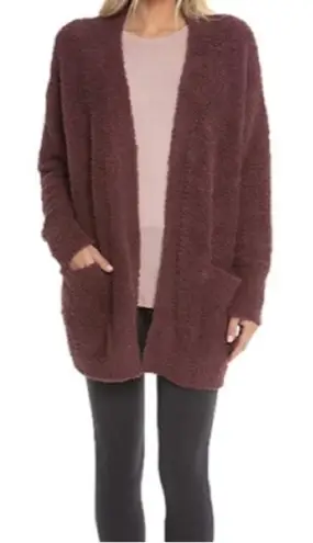 Barefoot Dreams Barefoot Dreams CozyChic So-Cal Long Sleeve Pocket Cardigan in Redwood Size S/M
