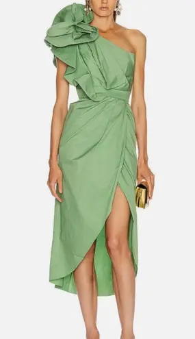 Johanna Ortiz Persian Opulence Gown Dress in Pistachio Green Size 6 Brand New