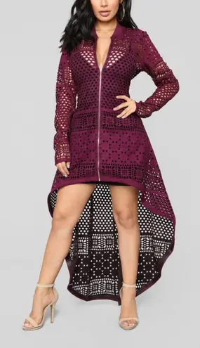 CQ by CQ Plum Laser Cut Dress Jacket