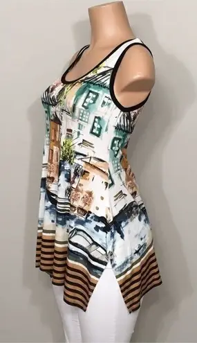 Karen Kane watercolor tank top. NWT