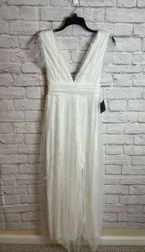 Soiéblu Soieblu NWT Celestial Star White Tulle Maxi Fairycore Formal Dress Size Small