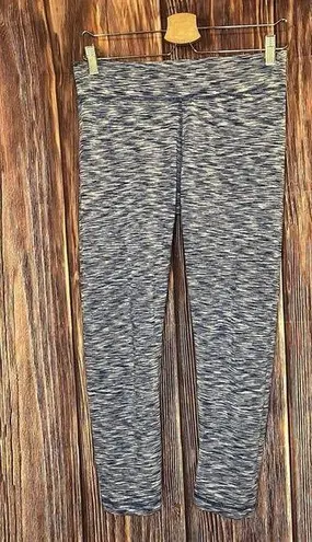 Velocity Womens Leggings Pants Blue High Rise Yoga Waistband Workout Space Dye M Size M