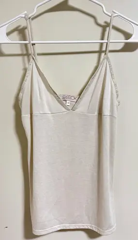 LaROK Women’s White Spaghetti Strap V