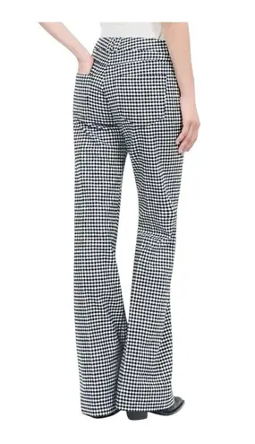 The Kooples Check-Pattern Wool-Blend Trousers FR Size 36/US 4 NWT Black/White
