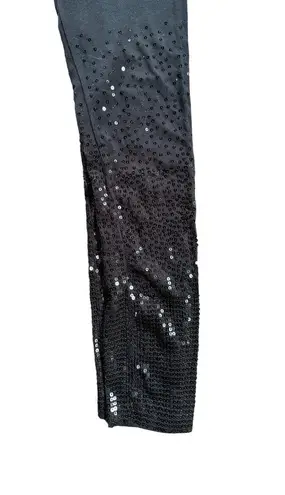 Kische Sequin Detail Black Leggings Size Small