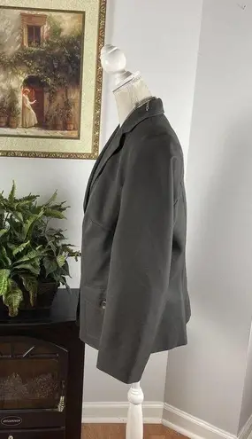 John Meyer Gray Suit 14W Pocket 3 Open Button Long Sleeve Lapel Collar Lined