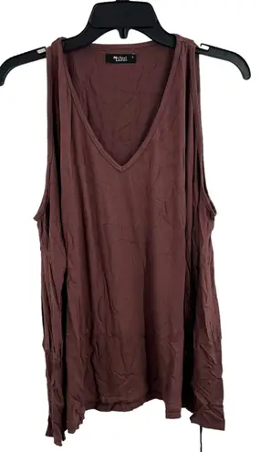 Michael Lauren  Deep Mauve‎ Malic Open Shoulder Top Size Small New - Image 1