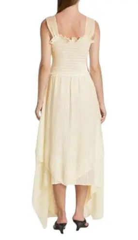 Ramy Brook - NWT Luella Pleated Chiffon Handkerchief Midi Dress Sz M