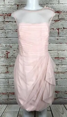 White by Vera Wang Dress Sleeveless Sz 16 Dance Party Prom Cocktail Formal Drape