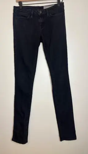AllSaints Spitalfields Wyatt Ashby Black Skinny Jeans Womens Size 28x34