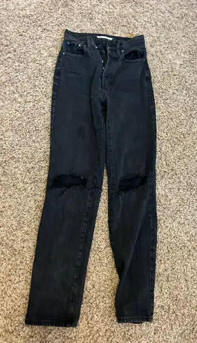 PacSun black baggy ripped jeans