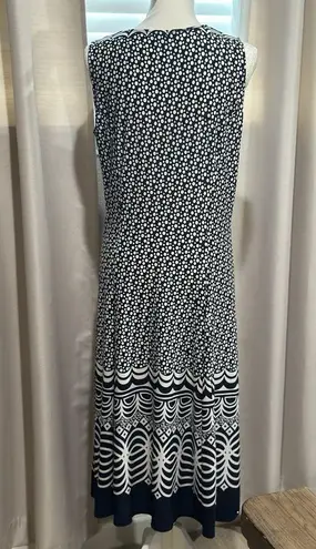 Danny & Nicole Blue midi dress size Large