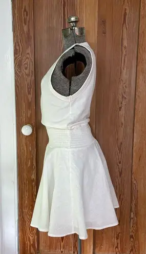 Sundays WeAreSundays Anthropology Mallory White Smocked Waist Tank DressSz M