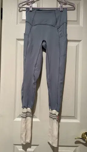 Free People Movement Sock It Me Layer & Leggings Set in Stone Wash Size XS NWOT Gray