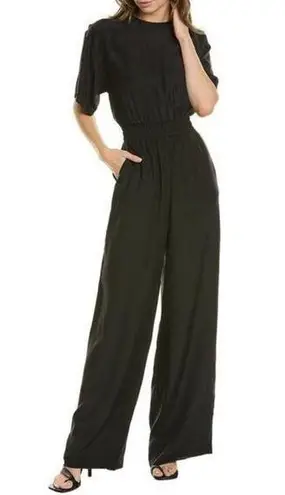 New ATM Women's Black Charmeuse Silk Jumpsuit Size L