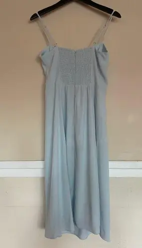 Aritzia SUN DEH Viola Midi Slip Dress Blue Small S