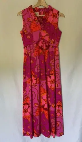 Lilia Honolulu bright floral print neon flowers v