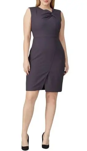 Rebecca Taylor NYC Tailored Garbine Suiting Dress in Grey size 14 Professional