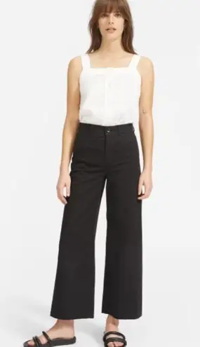 Everlane wide leg chino pants (BLACK)